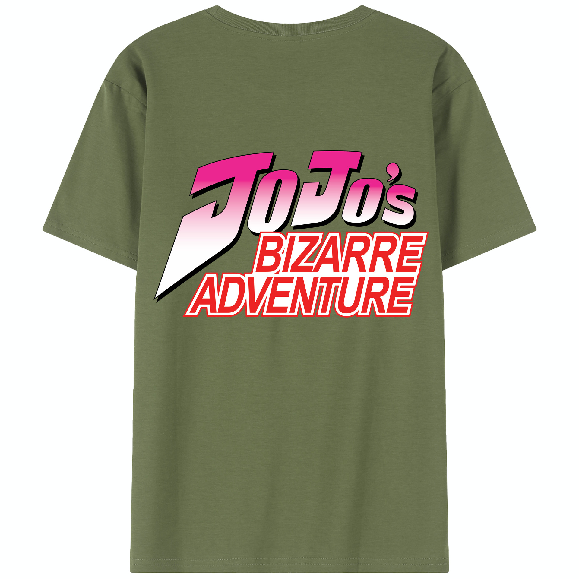 （画像用） ジョジョの奇妙な冒険 JoJo's Bizarre Adventure 綿100％半袖Tシャツ（背面プリント）